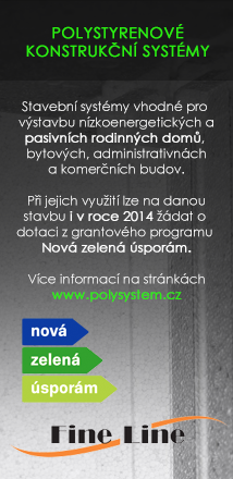 Dotace Nová zelená úsporám na stavby z polystyrenových konstrukčních systémů FineLine